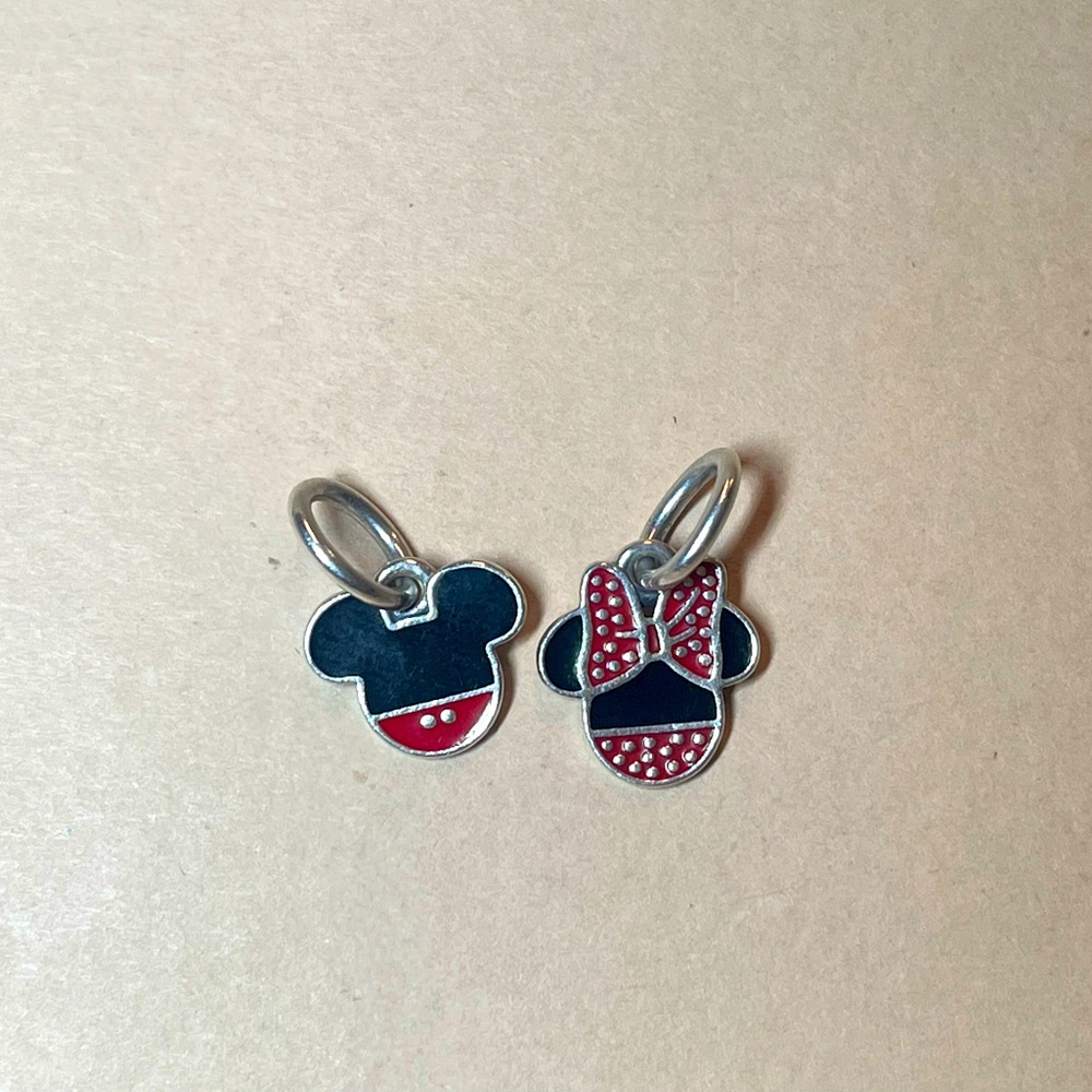 Pandora Disney dangle charms Minnie and Mickey Mouse